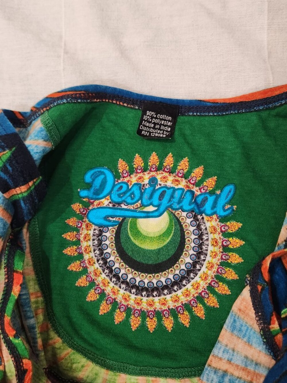 Desigual Colorful Sunburst Print Mini Dress - Picture 10 of 15